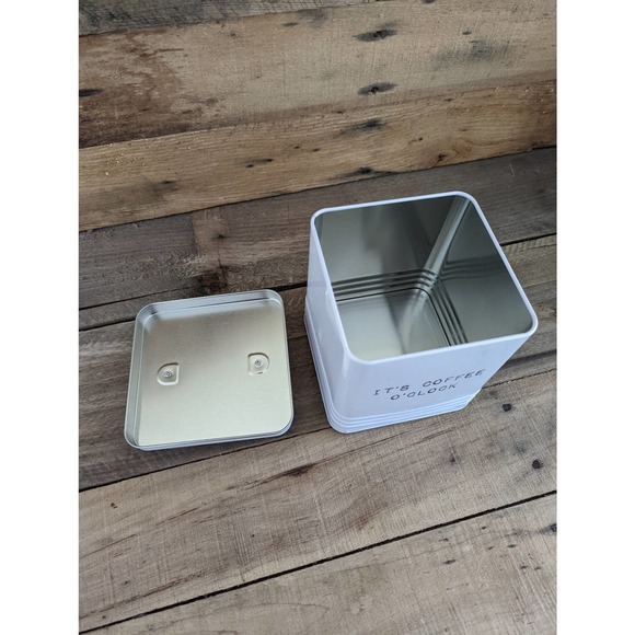 It's Coffee O'Clock Metal Coffee Storage Bin - Picture 5 of 8